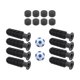 thumbnail image 1 of Tabla 8pcs Table Reemplazo de Fútbol Reemplazo de Fútbol Accesorios de Fútbol con 2 Fútbol Americano Pequeño Reemplace Piezas Mango de Manejo de Futbo Balones de fútbol azul claro, 1 of 8