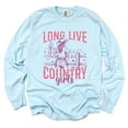 thumbnail image 3 of Long Live Country Girls Glitter - Women's Garment Dyed Long Sleeve Graphic T-Shirt, 3 of 10