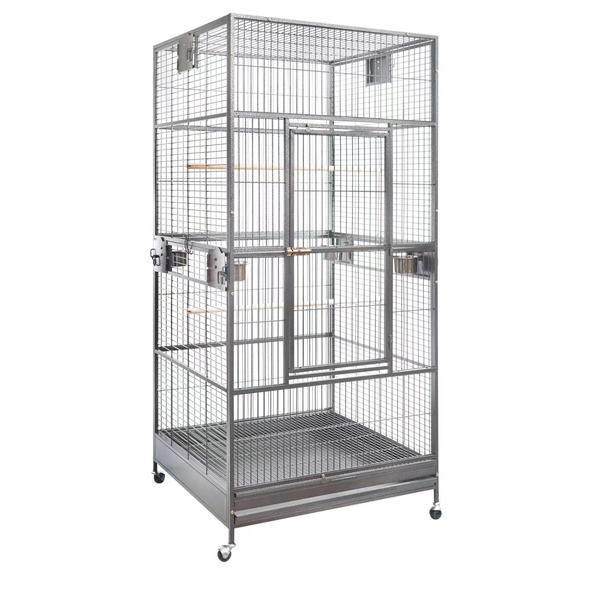 Seny XXL Large Bird Flight Cage Parrot Aviary H80xW35.5xD35.5