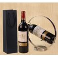 thumbnail image 4 of 10 Pack Paper Wine Bottle Gift Bags with Handles, 3.7 x 3.5 x 13.8 Inch Wine Bags Bulk, Reusable Wine Bags, Wine Kraft Paper Bags for Party Vacations-Black, 4 of 6
