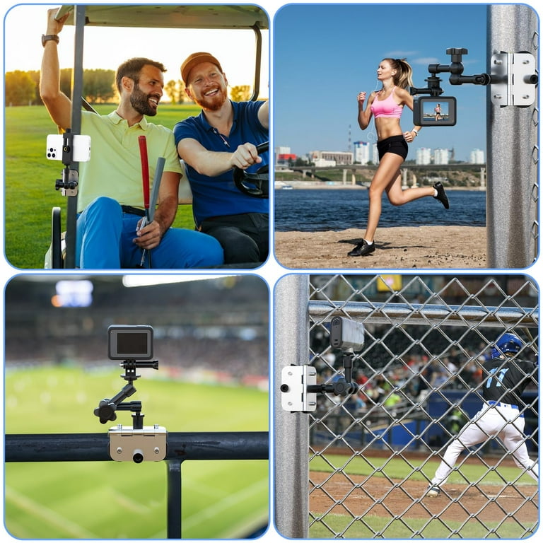 Magnetic Phone Fence Post Mount + Fence Clip Kit For Gamechanger For Mevo Start