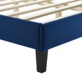thumbnail image 6 of Modway Yasmine Channel Tufted Performance Velvet King Platform Bed in Navy, 6 of 8