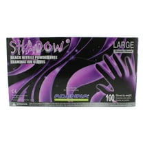 Adenna SHADOW Black Nitrile PF Exam Gloves SHD-Large