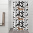 thumbnail image 2 of Dachshund Footprint Shower Curtain 36"x72" ,Bathroom Decorative Shower Curtains Set with 12 Hooks,Modern Waterproof Washable Shower Curtain, 2 of 6