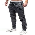 thumbnail image 3 of Men‘s Cargo Combat Work Trousers Sports Gym Jogging Zipper Drawstring Pants, 3 of 3