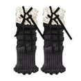 thumbnail image 3 of lnmuld Girls Socks Elegant Knitted Ballet Style Leg Warmers for Girls Soft Winter Design Long Socks Toddlers Children Comfort Warmth Size:One Size, 3 of 4