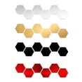 thumbnail image 4 of 12 Uds. De calcomanías de espejo para pared, pegatinas de pared hexagonales, espejo decorativo acrílico extraíble, decoraciones para el hogar DIY para, 4 of 6