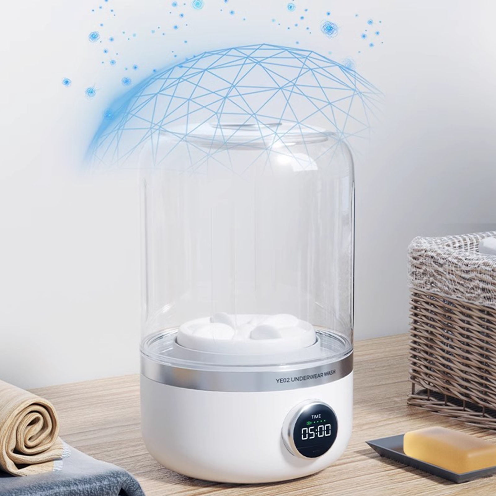 Portable Small Washing Machine Quiet Small Washer Underwear Washers Efficient Machines Suitable for Washings