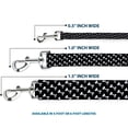 thumbnail image 3 of Buckle-Down Pet Leash, Dog Leash, Dog Bone Black White, 4 Feet Long 1.0 Inch Wide, 3 of 6