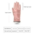 thumbnail image 2 of TERGAYEE Womens Winter Leather Gloves,manipulatescreen Texting Warm Driving Lambskin Gloves,Winter Outdoor Warm Cycling Driving Fashion Bowknot Gloves, 2 of 7