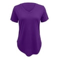 thumbnail image 6 of Harpily Shirts for Women Womens Short Sleeve V Neck Loose Casual T Shirts Summer Tops, 6 of 6
