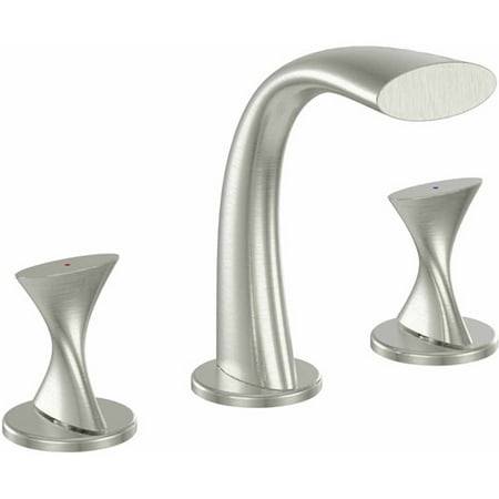 Nickel Widespread Lavatory Faucet - Ultra Faucets UF55513 2-Handle Brushed Nickel Lavatory Widespread Faucet
