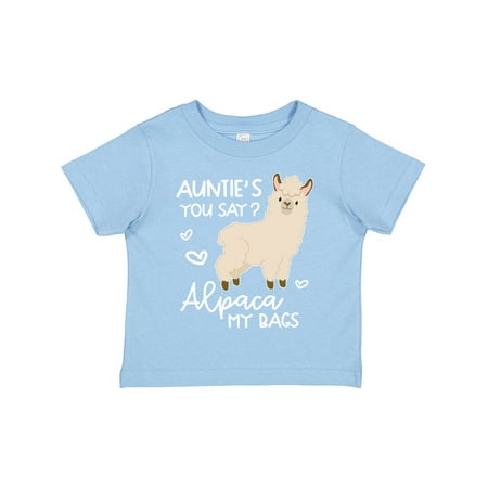 

Inktastic Auntie s You Say Alpaca My Bags Gift Toddler Boy or Toddler Girl T-Shirt