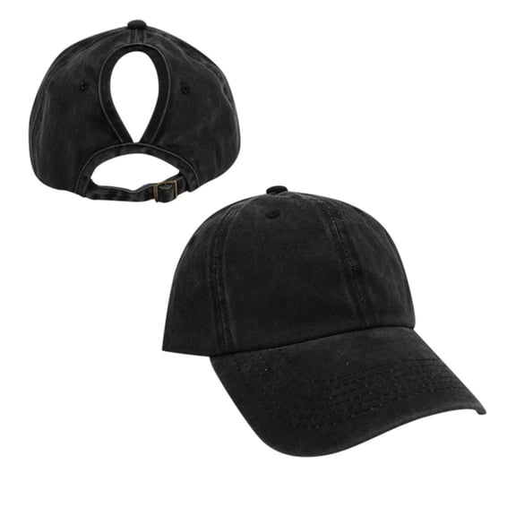ZQUUVOU Unisex Couple Denim Baseball Cap Vintage Washed Classic Dad Hat Sun Protection Outdoor Streetwear Fashion Black