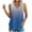 Blue, variant on AherBiu Beach Tops for Women Eyelet Vacation Tank Tops V Neck Sleeveless Gradient Color Cami Shirts