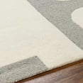 thumbnail image 6 of Hauteloom Aiden Wool Living Room, Bedroom Area Rug - Contemporary - Bone, Dark Gray, Cloud Gray - 18" Sample, 6 of 6