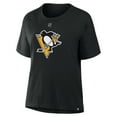 thumbnail image 2 of Women's Fanatics Evgeni Malkin Black Pittsburgh Penguins Authentic Stack Name & Number T-Shirt, 2 of 3