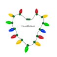 thumbnail image 3 of Gytml Carnival Necklace Accessories, Colorful Led Bulb Light Up Necklace For Parties & Festivals Big Bulb Design Perfect Party Accessory Green-115cm, 3 of 7