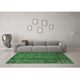 thumbnail image 3 of Ahgly Company Indoor Rectangle Abstract Emerald Green Modern Area Rugs, 2' x 5', 3 of 4