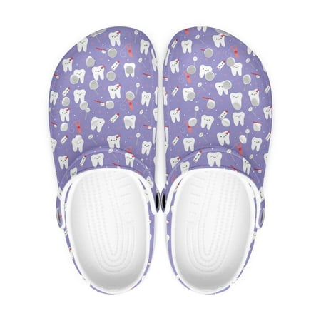 

Dental Theme White Sole Clog Shoes