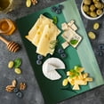 thumbnail image 5 of Fantasy Cutting Board, Surreal Giant Whale in the Middle of Sea and Little Sailboat on the Surface Print, Decorative Tempered Glass Cutting and Serving Board, Large Size, Green Beige, by Ambesonne, 5 of 5