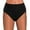 Black_002, variant on UJNDER Swim Bottoms for Women Print High Rise Brazilian Bikini Bottom with Side Tie for Beach and Pool High Waisted Bikini Bottoms Black_002 L