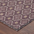 thumbnail image 3 of Addison Rugs Chantille Indoor/Outdoor Transitional Geometric Eggplant Machine Washable Round Rug, 8' x 8', 3 of 7