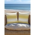 thumbnail image 5 of Outdoor Pillows Waterproof, Yellow Ombre Throw Pillows with Inserts Included, Modern Gradient Abstract Aesthetics Art Indoor Outdoor Decorative Lumbar Pillow for Bed/Couch/Patio 18"x18", 1Pcs, 5 of 8