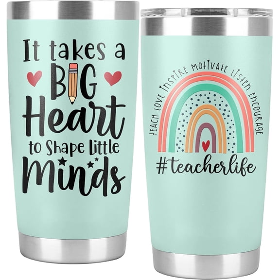 Teacher Tumbler Gifts For Women, Teacher Appreciation Week Gifts Birthday Gifts from Students, Back To School, Retirement, Christmas Teacher Gift Ideas, 20 Oz Teacher Cup