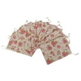 thumbnail image 2 of De Arpillera Joyas Bolsa De Lazo Rosa Bolsa De Flores Boda, 2 of 8