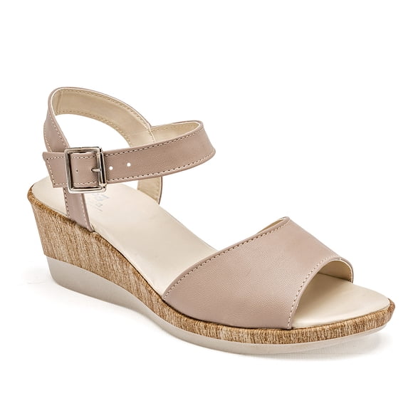 SANDALIA ROJO CEREZA BEIGE 125706