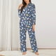 thumbnail image 2 of Balery Cute Baby Animals Conjunto de Pijama con Estampado para Mujer, Conjunto de Dos Piezas con Manga Larga, Ropa de Dormir Suave con Bolsillos, Pijamas Cómodos-X-Large, 2 of 7