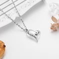 thumbnail image 2 of Heart Cremtion Jewelry for Ashes Holder Urn Necklace for Dad Memorial Urn Pendants with Chain, 2 of 3
