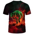 thumbnail image 2 of WHNBCW Novelty Men's Tiger T-shirt Funny Animal Graphic Tee Shirt, 2 of 7