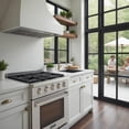 thumbnail image 5 of Professional 30-in Natural Gas Range in White with True Simmer Burners, 5 of 10