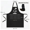 thumbnail image 3 of Couple's Matching Kitchen Garden Barbecue Apron with Printed Design for Cooking and Grilling Activities 2PCS, 3 of 6