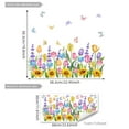 thumbnail image 2 of Floral Bouquet Window Cling Stickers Reusable Removable Decorative Film for Home, 2 of 3