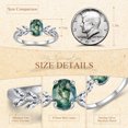 thumbnail image 5 of JQUEEN Moss Agate Ring for Women 925 Sterling Silver 1.5ct Oval Cut Gemstone Branch Engagement Ring, 5 of 5