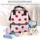 thumbnail image 5 of Disketp Strawberry Mochila de Pañales de Gran Capacidad con Múltiples Bolsillos, Mochila de Viaje Multifuncional para Bebé, Unisex, Moderna y Resistente, 5 of 6