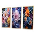 thumbnail image 3 of Designart "Pink Yellow modern Still Lifes" Abstract Framed Wall Art Set Of 3 - Pink Still Lifes Frame Canvas Set For Living Room Decor, 3 of 6