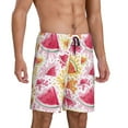 thumbnail image 2 of Kdxio Watermelon Print Mens Sleep Shorts Bottoms Soft Comfy Pajama Wear Pants with Drawstring Pockets, 2 of 7