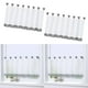 thumbnail image 1 of El Panel Del De De De 1 Par Para La Mayoría De Estándar Cortina Cenefa Cortada, 2 Tamaño (145x45cm / 90x45cm) BLESIY 2pcs cafe cortina ventana transparente, 1 of 6