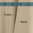 thumbnail image 5 of Lapalife Outdoor Curtains for Patio Waterproof, Extra Wide Detachable Top Thermal Insulated Outdoor Blackout Curtains Drapes for Porch Pergola Gezebo, 1 Panel, 100''x 84'', Beige, 5 of 7