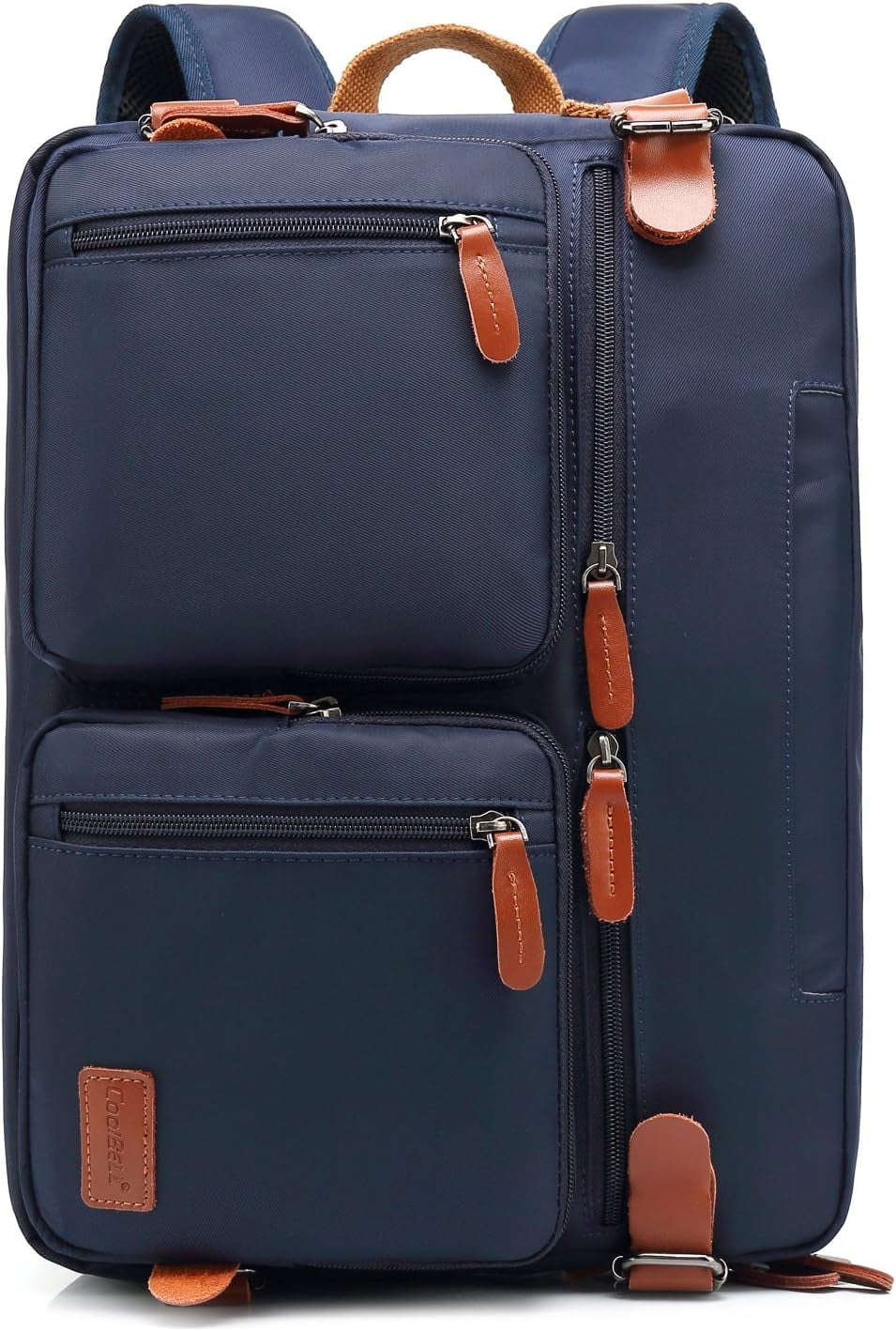 CoolBELL Convertible Backpack Messenger Bag Shoulder Bag Laptop Case Handbag Business Briefcase Multi-Functional Travel Rucksack Fits 17.3 Inch Laptop for Men/Women (Blue)
