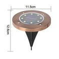 thumbnail image 2 of El disco solar al aire libre empaquetado enciende la iluminación del paisaje del suelo impermeable para las calzadas del jardín MFZFUKR CPB-US-DYP190-8, 2 of 5