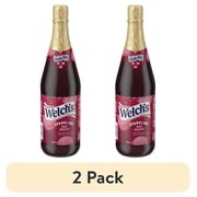 (2 pack) Welch's Non-Alcoholic Sparkling Juice Cocktail, Red Grape, 25.4 fl oz Bottle