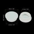 thumbnail image 3 of Uxcell Silicone Rubber Hole Plug White Stopper for 41-42mm Hole 3 Pack, 3 of 5