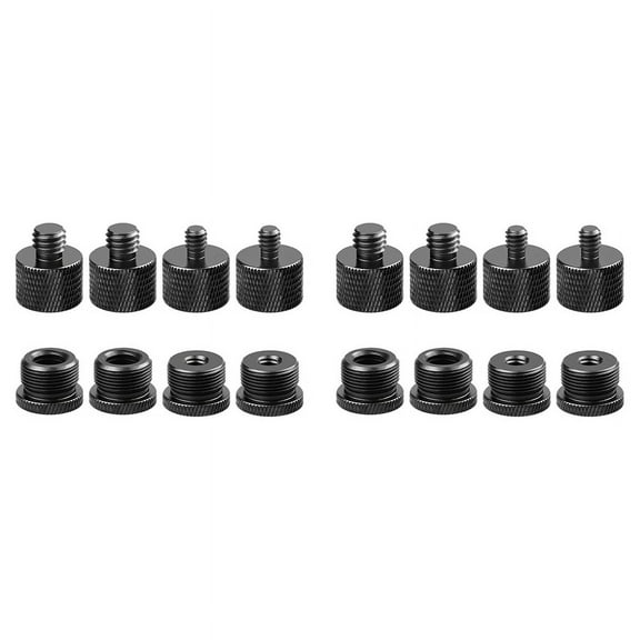 NEW 2set Microphone Stand Mic Boom Arm Set,Mic Thread Adapters-5/8 Female to 3/8 Male and 5/8 1/4 Etc.