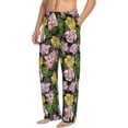 thumbnail image 6 of Gukieu Colorful Roses Print Men's Home Trousers, Elastic Drawstring Home Pajamas Clothing Suitable for Adult Men-XX-Large, 6 of 6