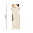 thumbnail image 3 of Cute Cat Shaped Long Hugging Pillow, Soft Plush Stuffed Body Cushion for Sleeping, Leg Support & Decor, 3 of 7
